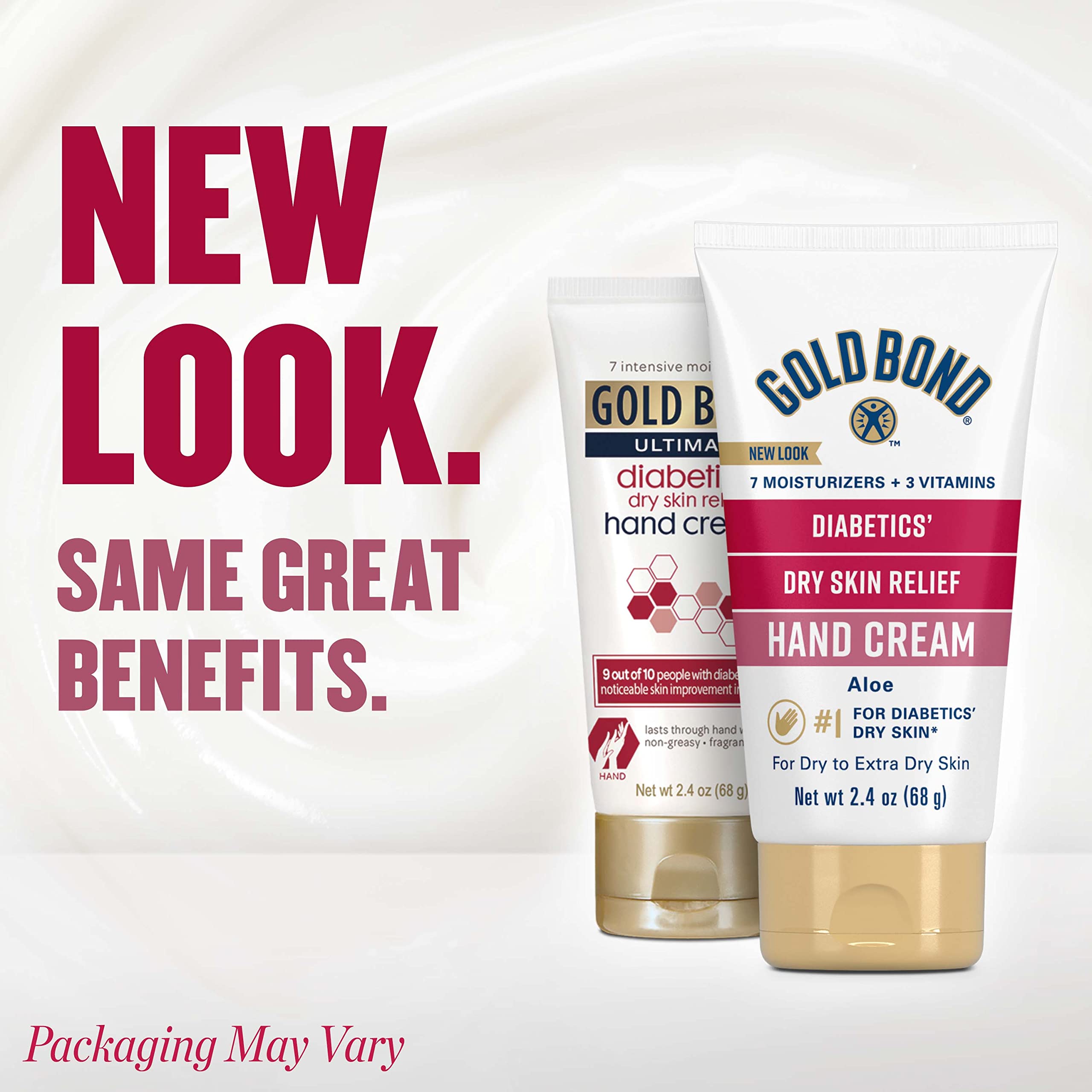 Gold Bond Diabetics' Hand Cream aloe content highlights soothing moisture