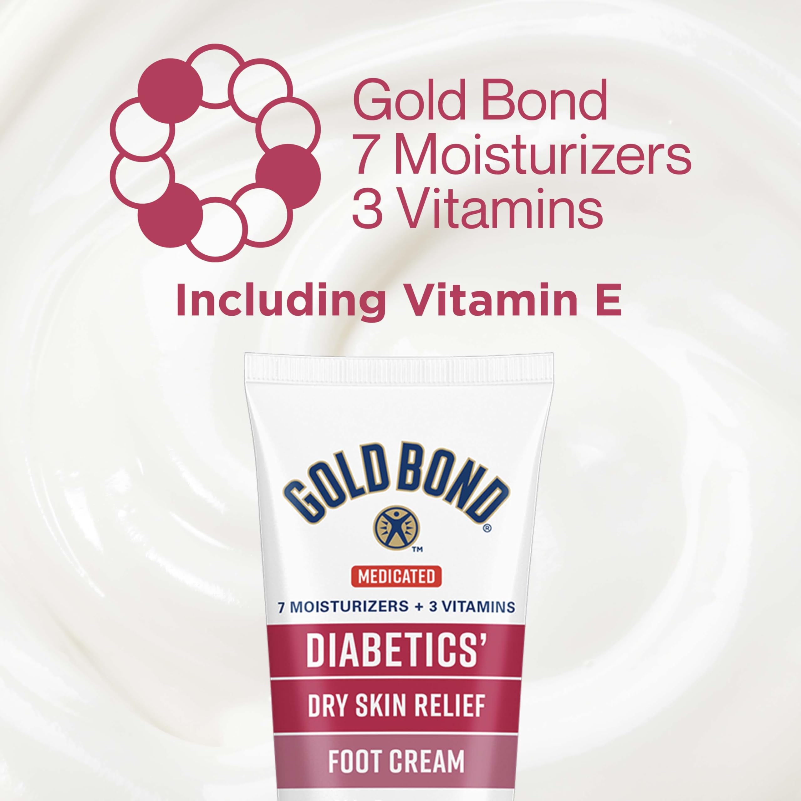 Gold Bond foot cream with aloe in use on tired feet for hydration.