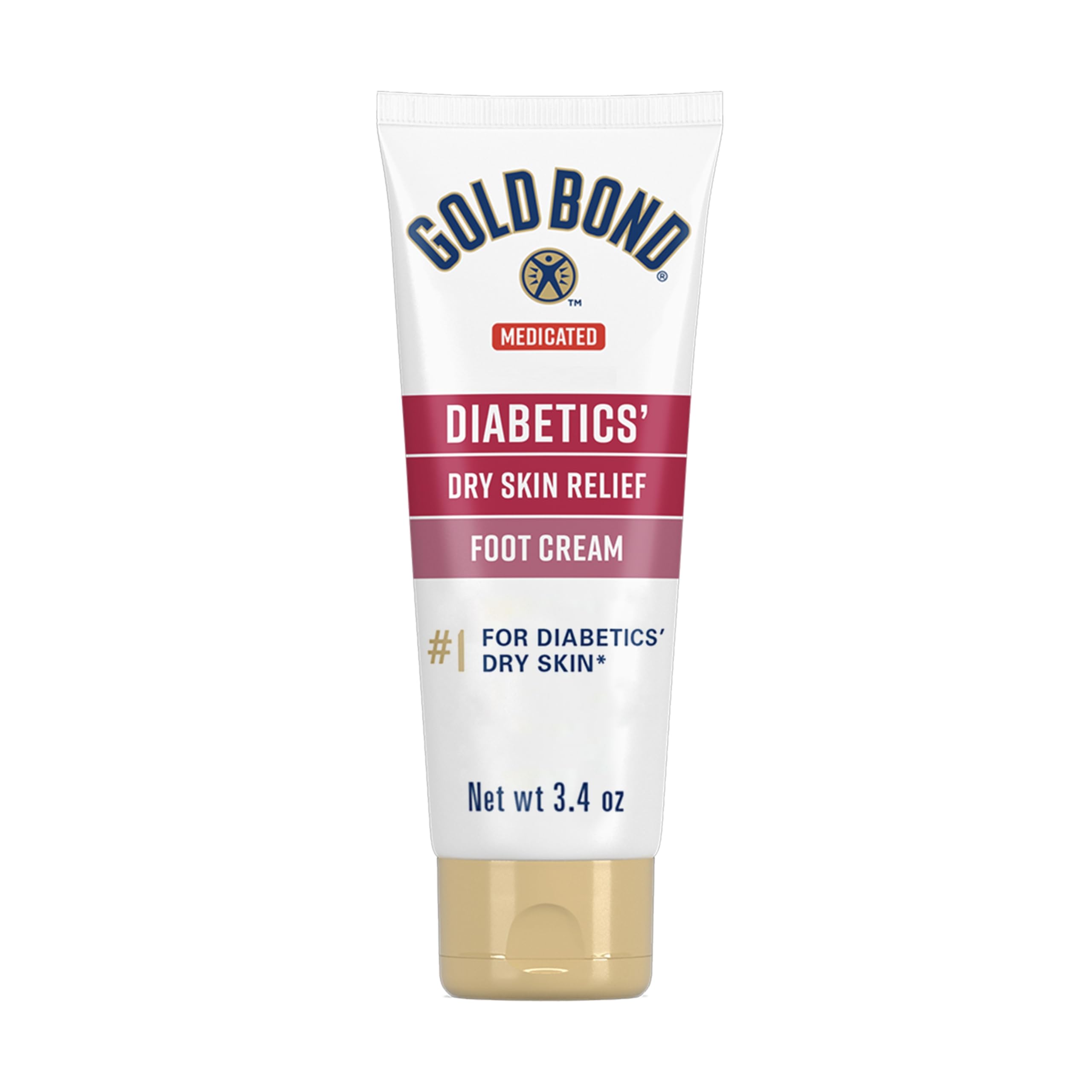 Gold Bond Diabetics Foot Cream bottle front for daily foot hydration.