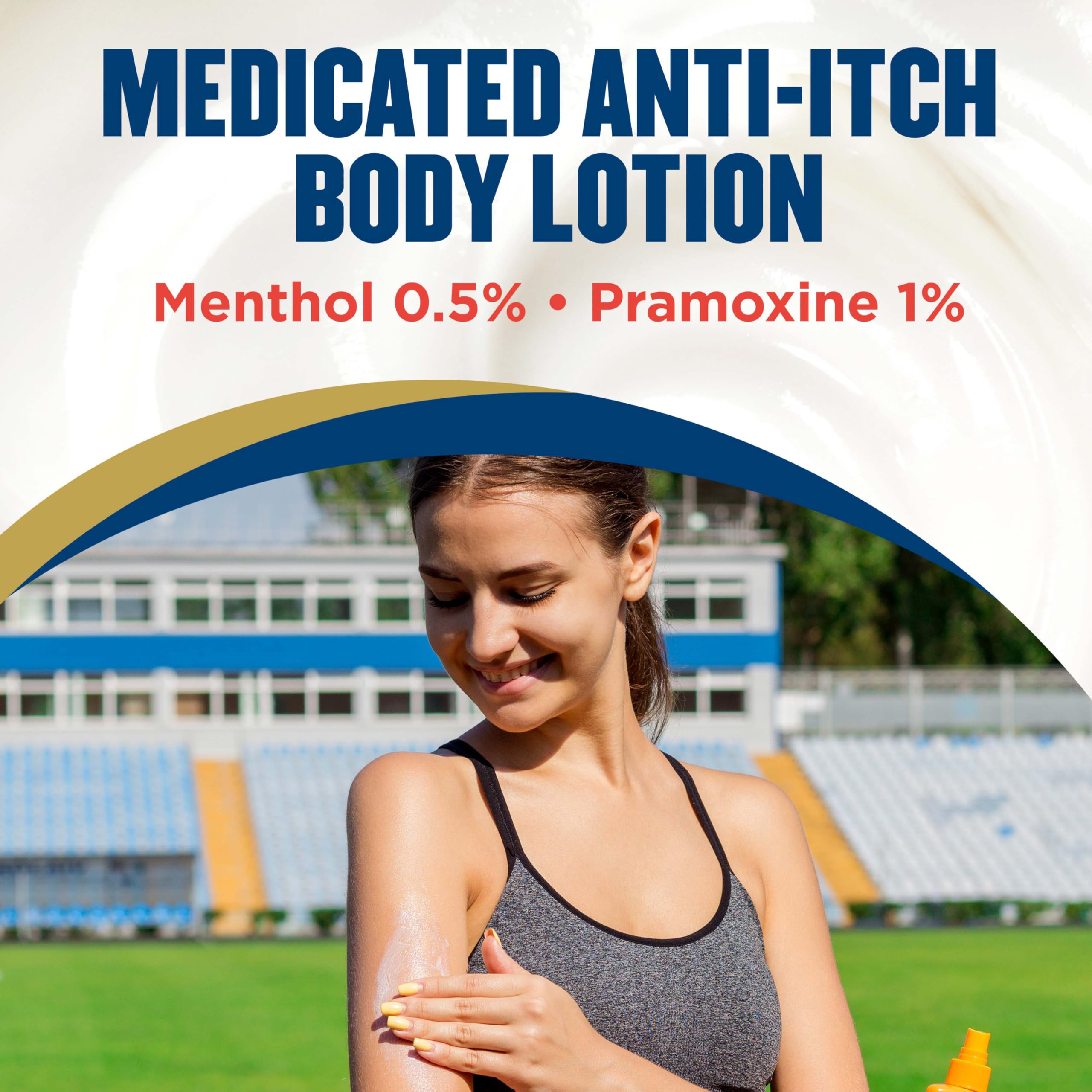 Gold Bond menthol and pramoxine active ingredients close-up