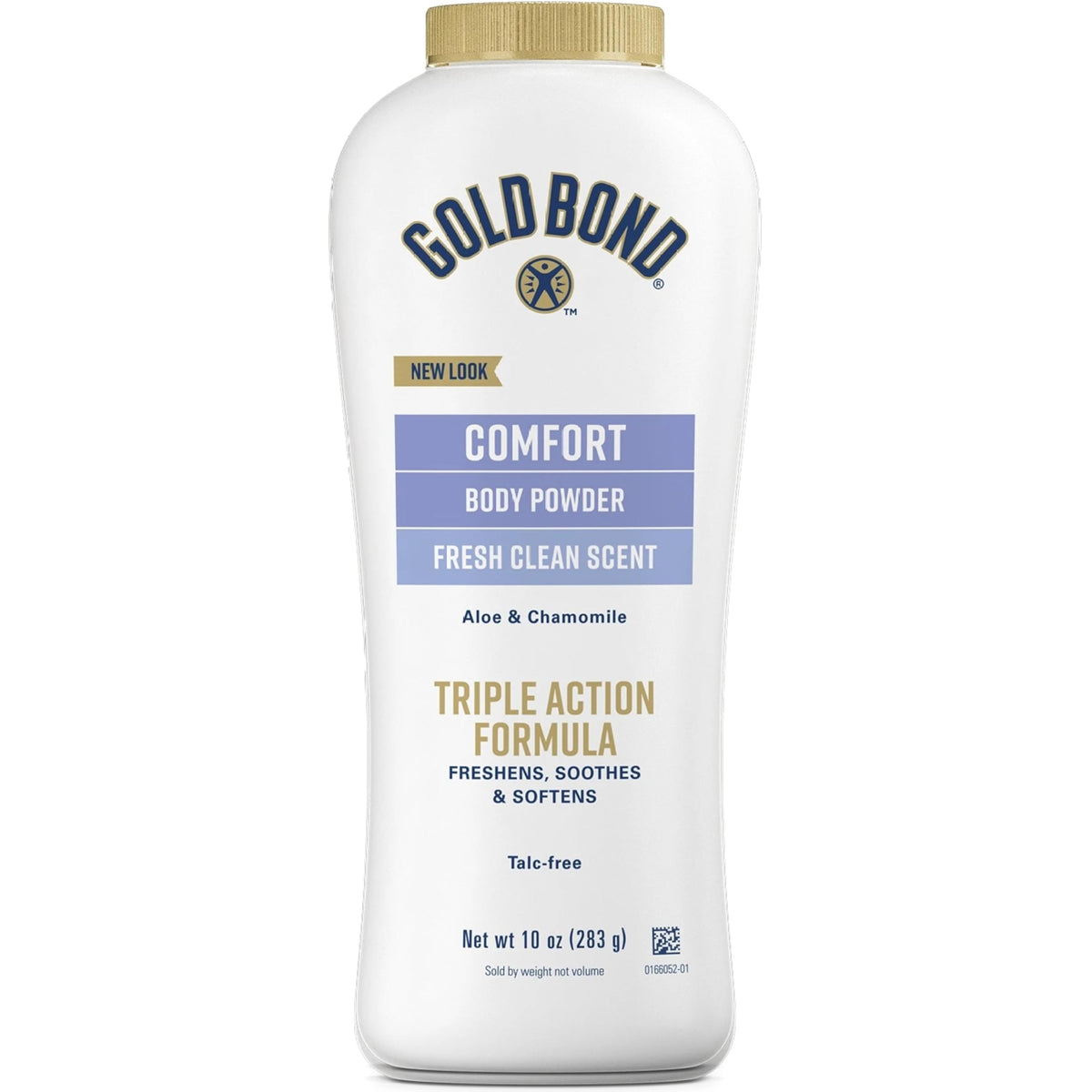 Gold Bond Ultimate Comfort bottle pour shows easy application for all-day moisture control.