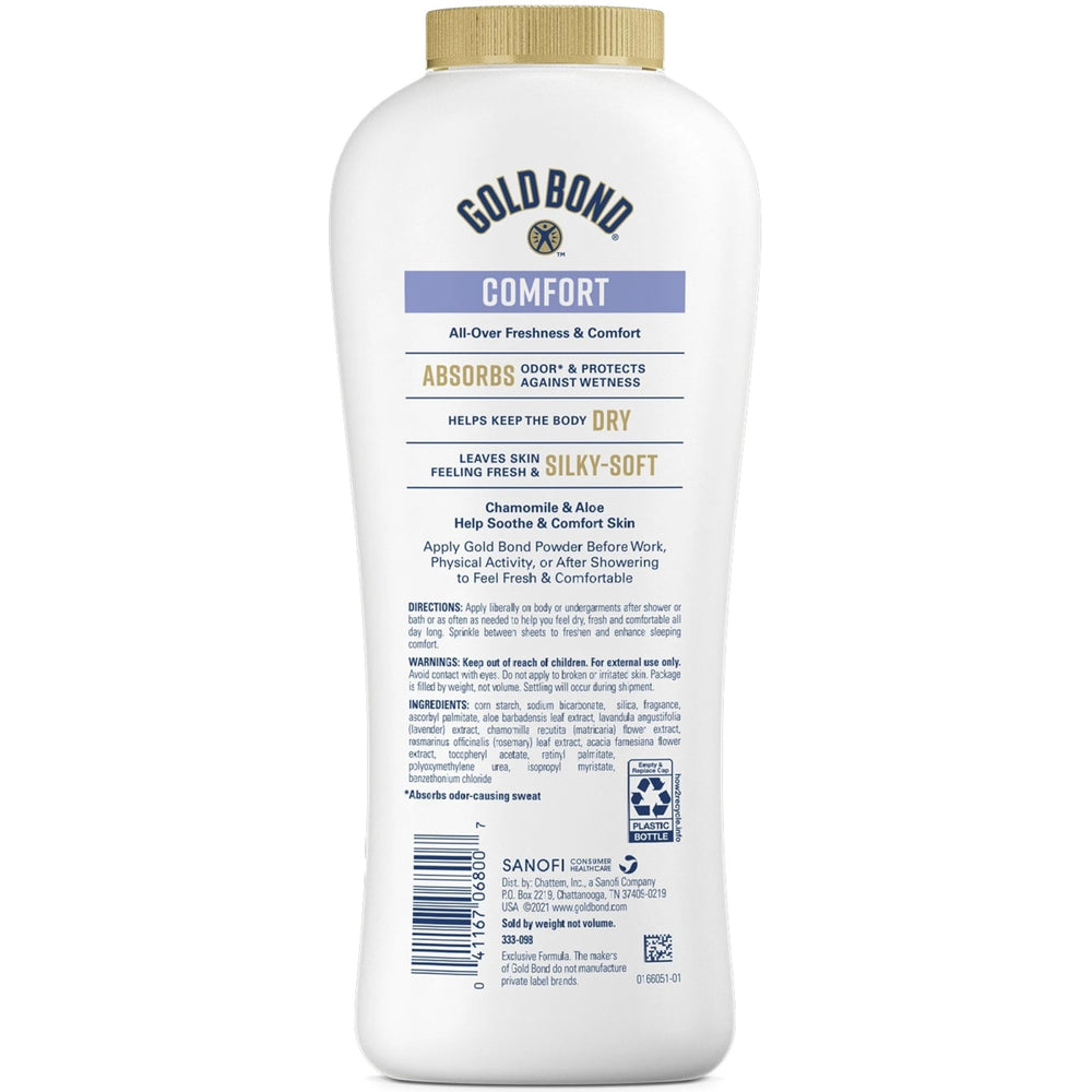 Gold Bond Ultimate Comfort multi-pack-back shows product details and usage tips.