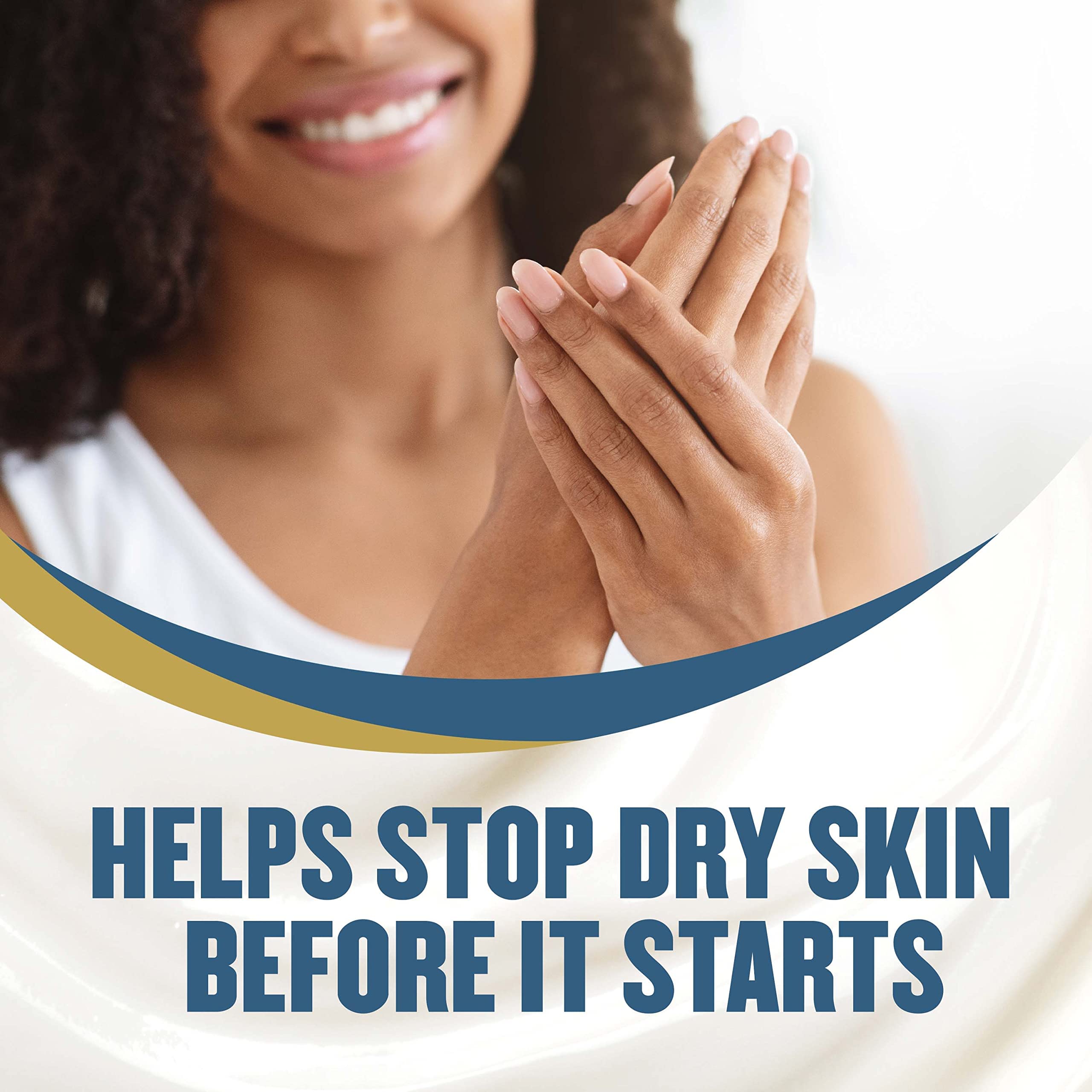 Gold Bond Healing Lotion with dimethicone forms a moisture barrier.