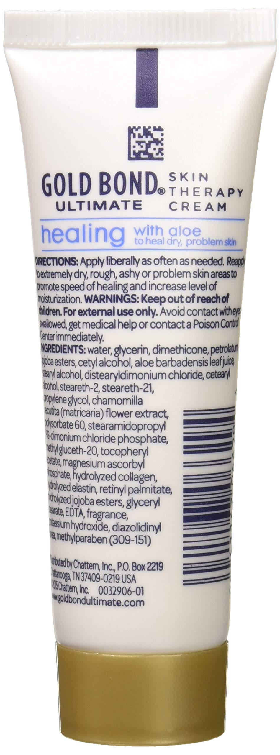 Gold Bond Ultimate Lotion 1 oz tube packaging for easy TSA-compliant travel