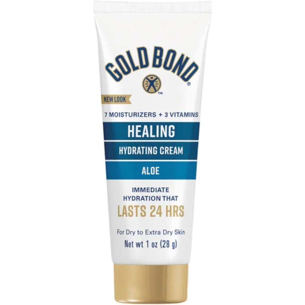 Gold Bond Ultimate Skin Therapy Cream packaging, travel-friendly and ready for home use.