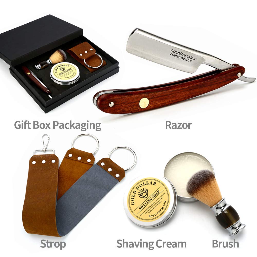 Gold Dollar shaving cream provides smooth lather for a comfortable shave