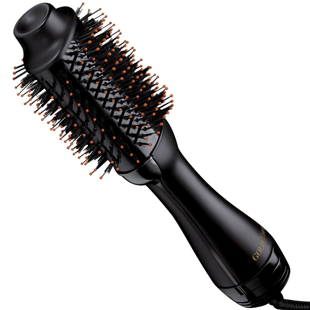 Gold N Hot One-Step Hair Dryer Oval Brush closeup for smoothing and volume.