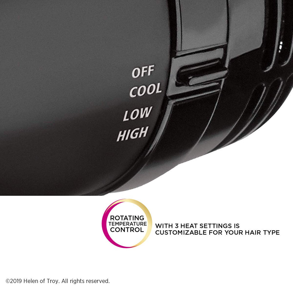 Gold N Hot rotating temperature control for precise styling.
