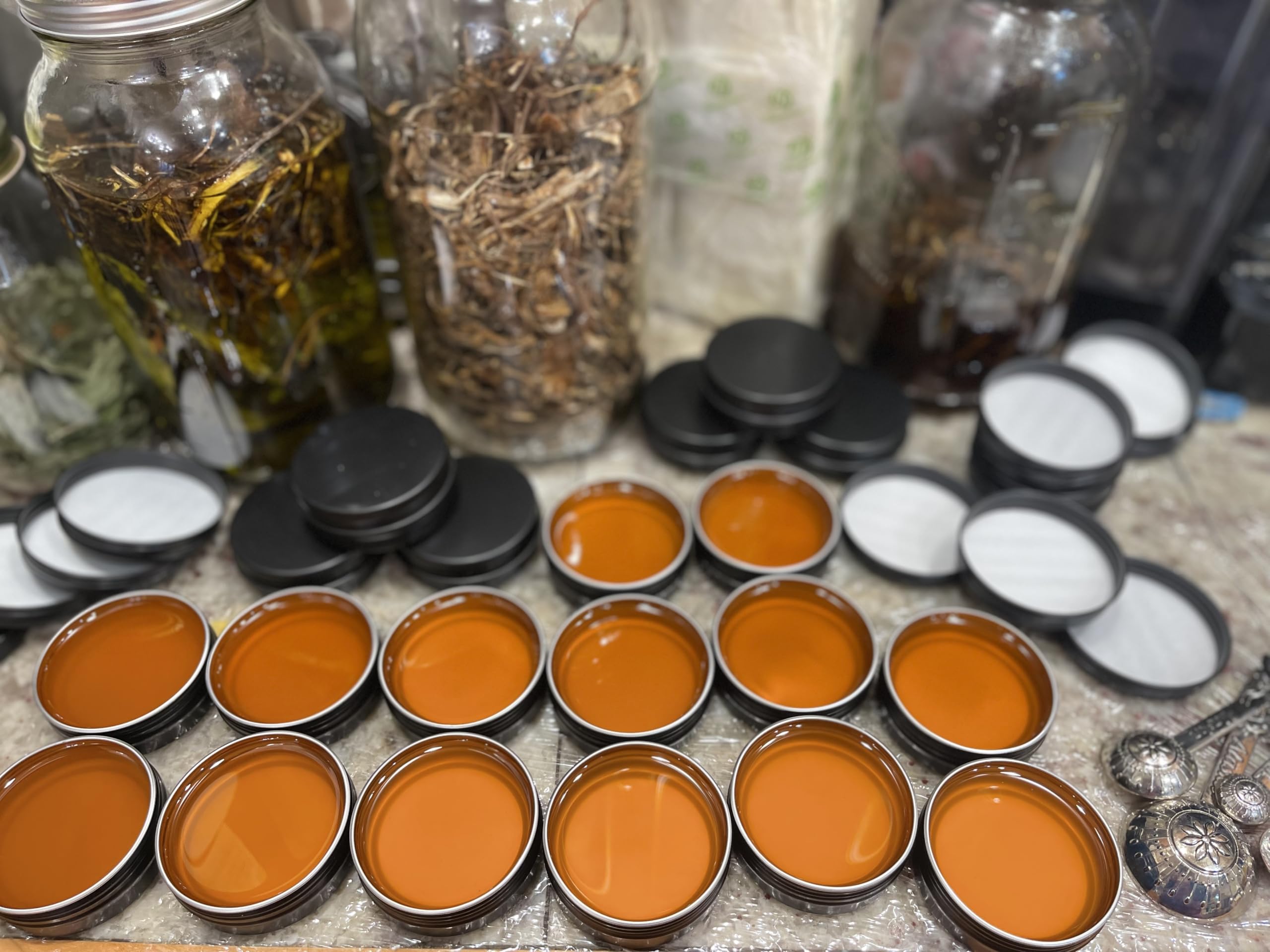 Gold Rush Honey Devil's Club Warming Balm applied to shoulders provides heat.