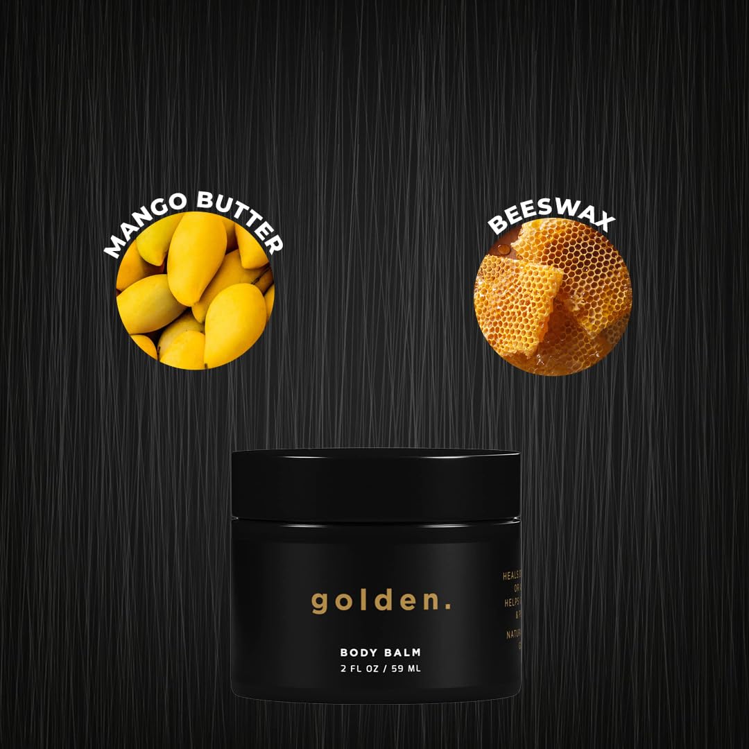 Golden Grooming Co. mango butter and coconut oil blend delivers rich hydration.