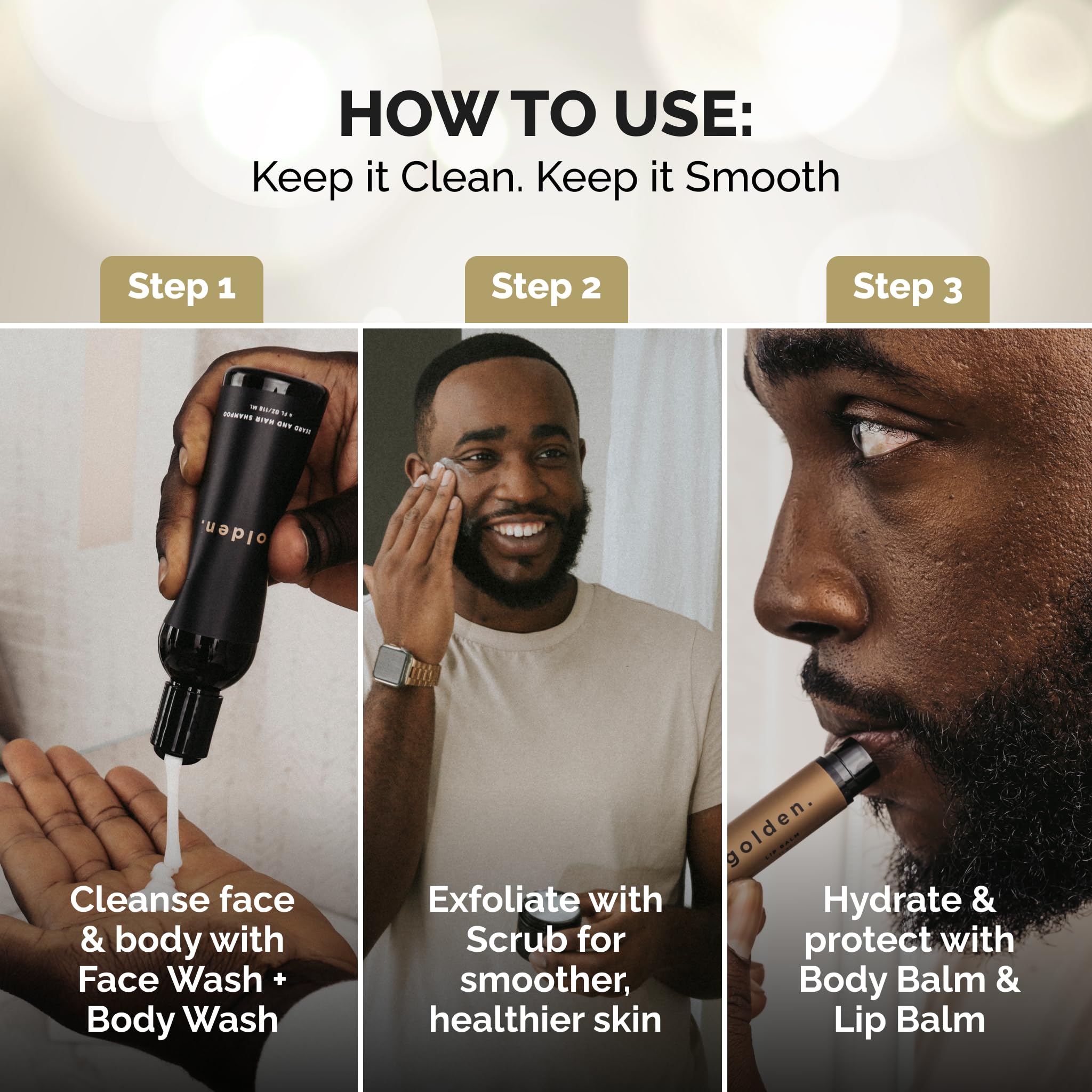 Golden Grooming The Unbearded Bundle tweezers and lip balms offer precise grooming and moisturization