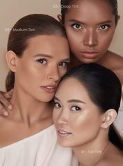 Golden Rose Radiant Tinted Moisturiser SPF 25 on skin for even tone and protection.
