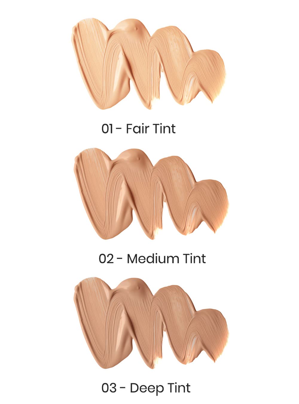 Golden Rose Radiant Tinted Moisturiser texture swatch highlights oil-free hydration.