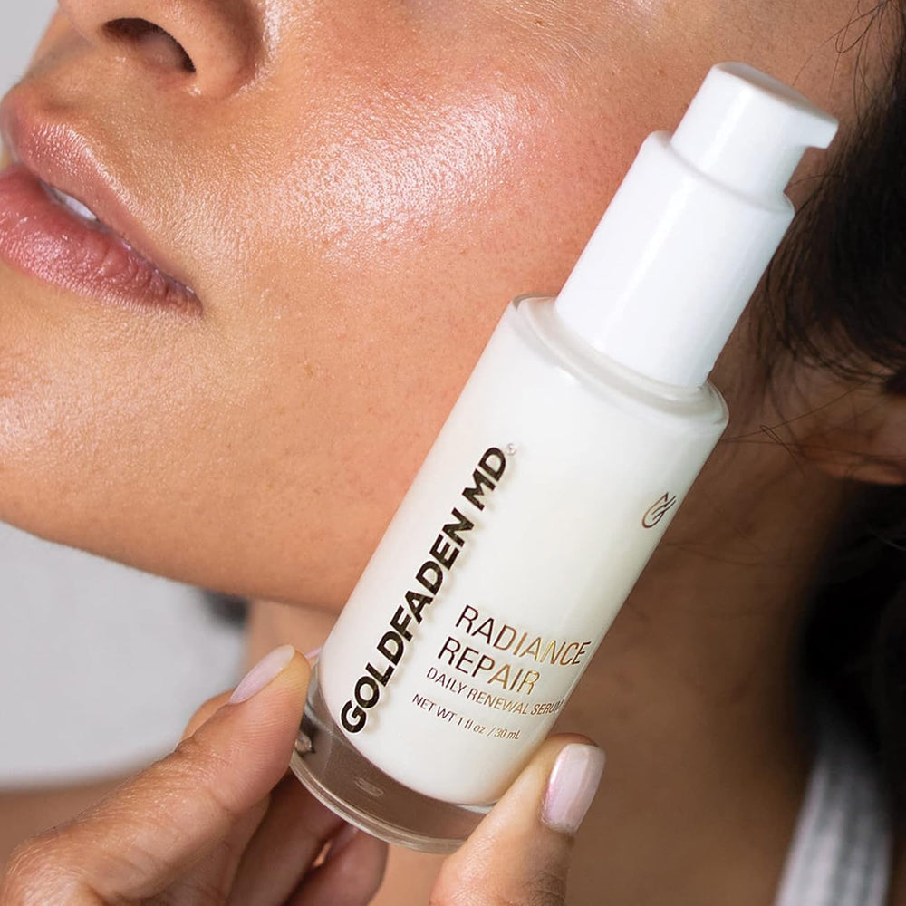 GOLDFADEN MD Radiance Repair texture close-up showing cushion-like barrier.