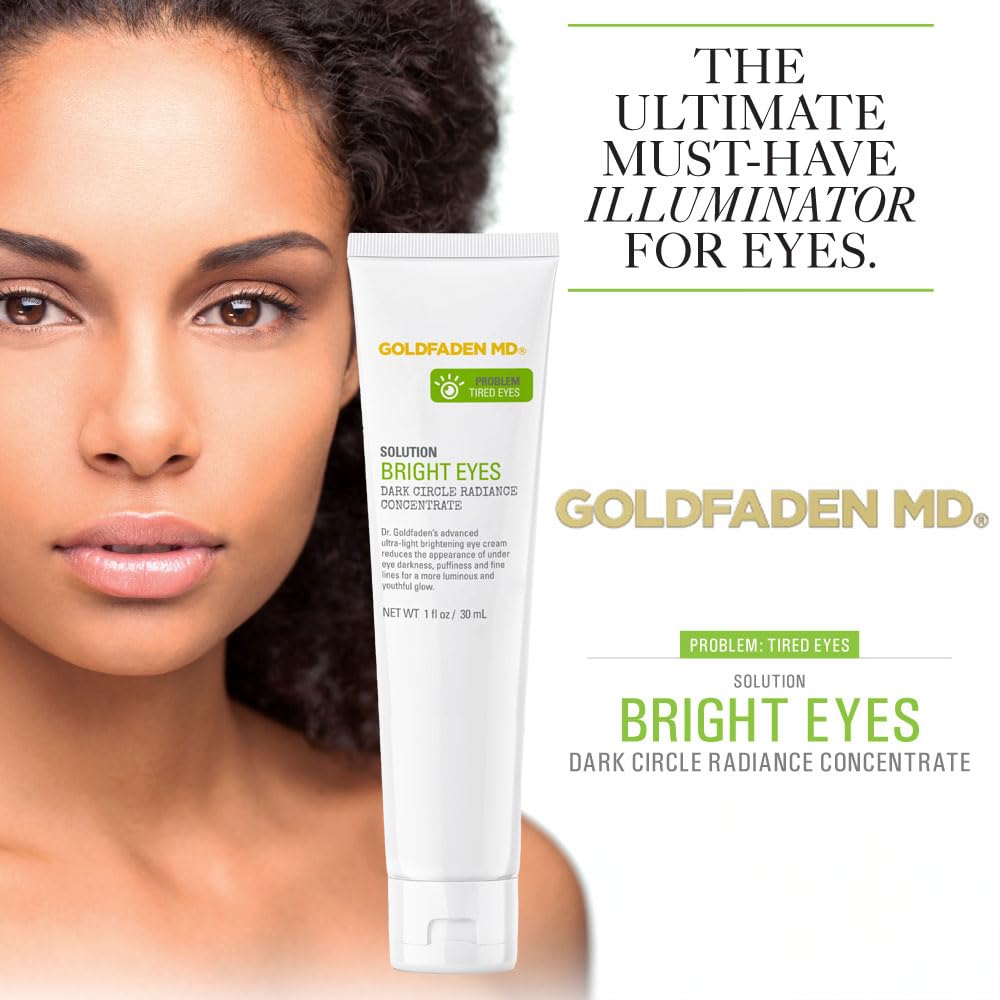 GOLDFADEN MD Bright Eyes cream texture for smoother under-eye skin.