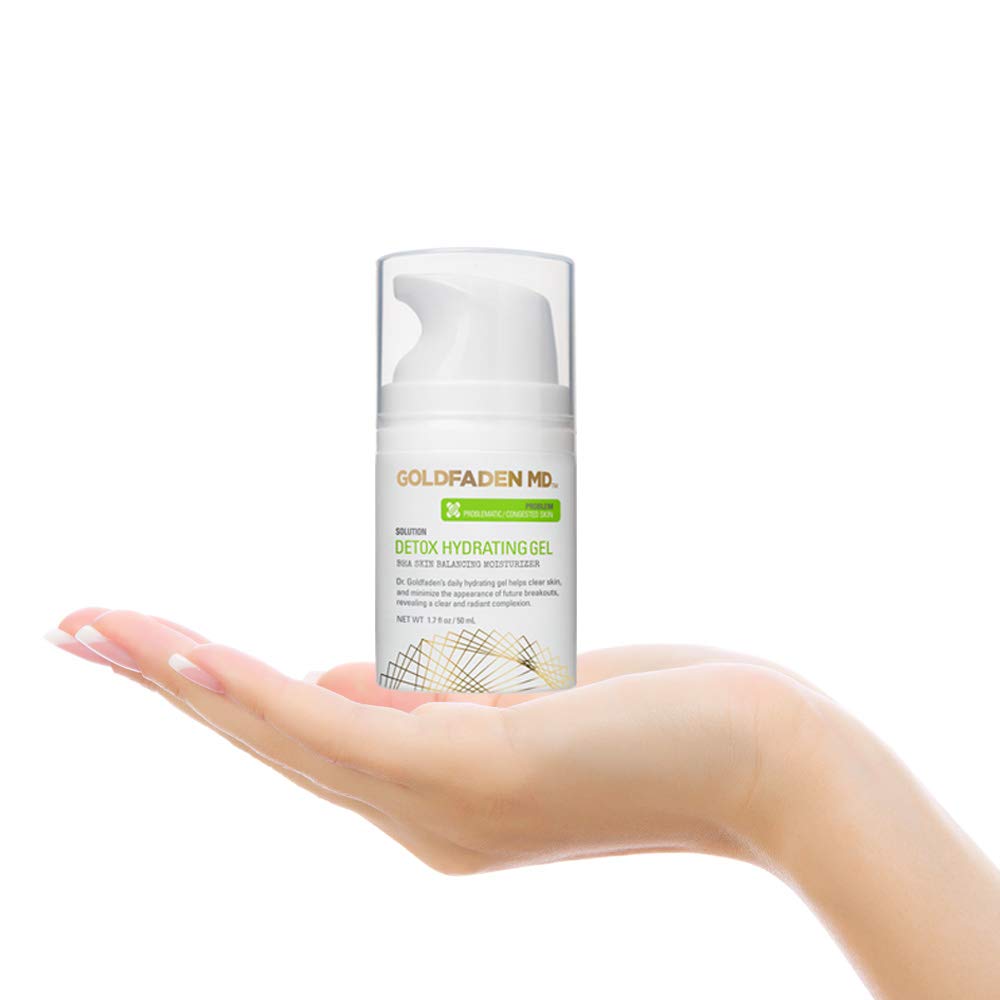 Goldfaden MD Detox Hydrating Gel packaging on display