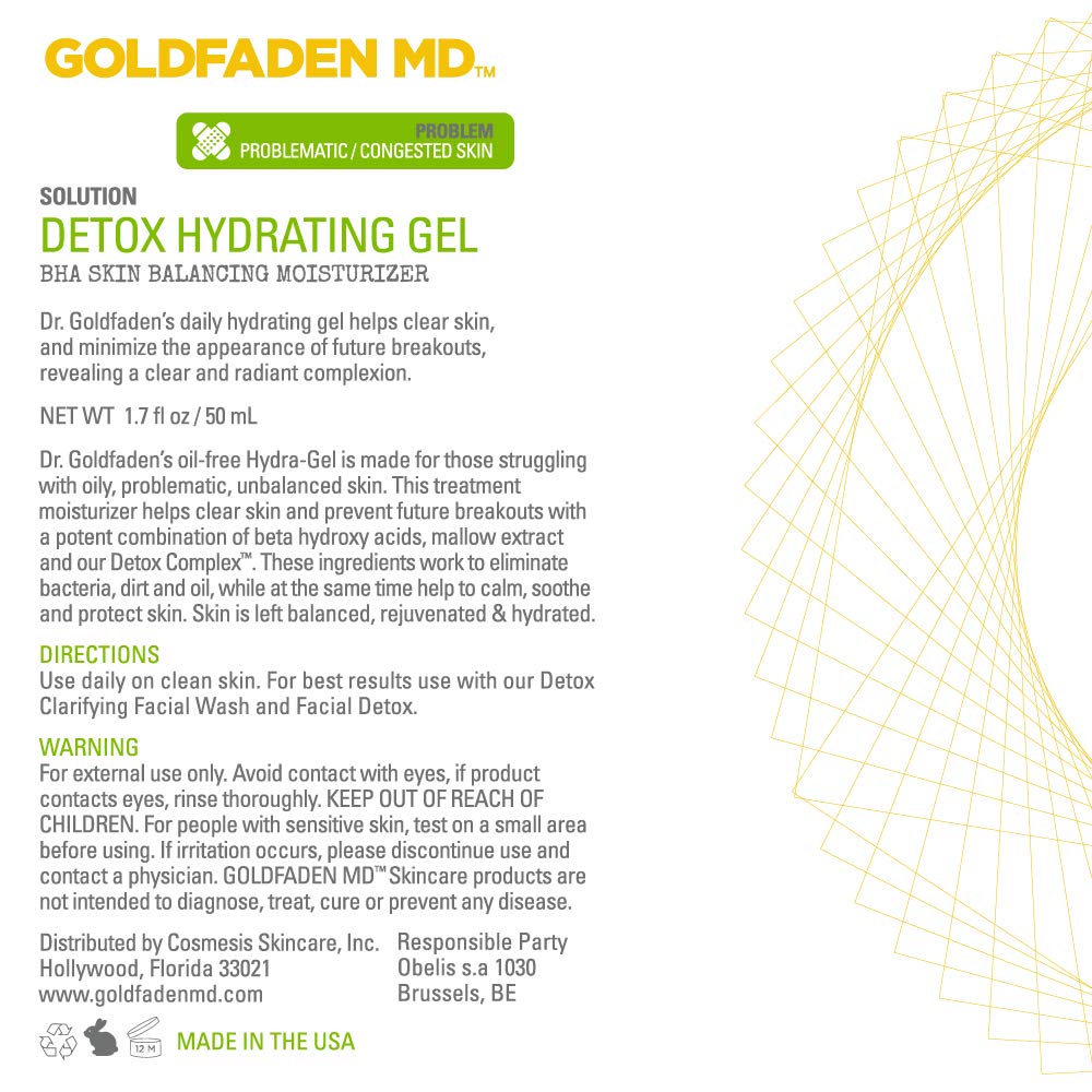 Goldfaden MD Detox Hydrating Gel texture close-up, gel-like consistency