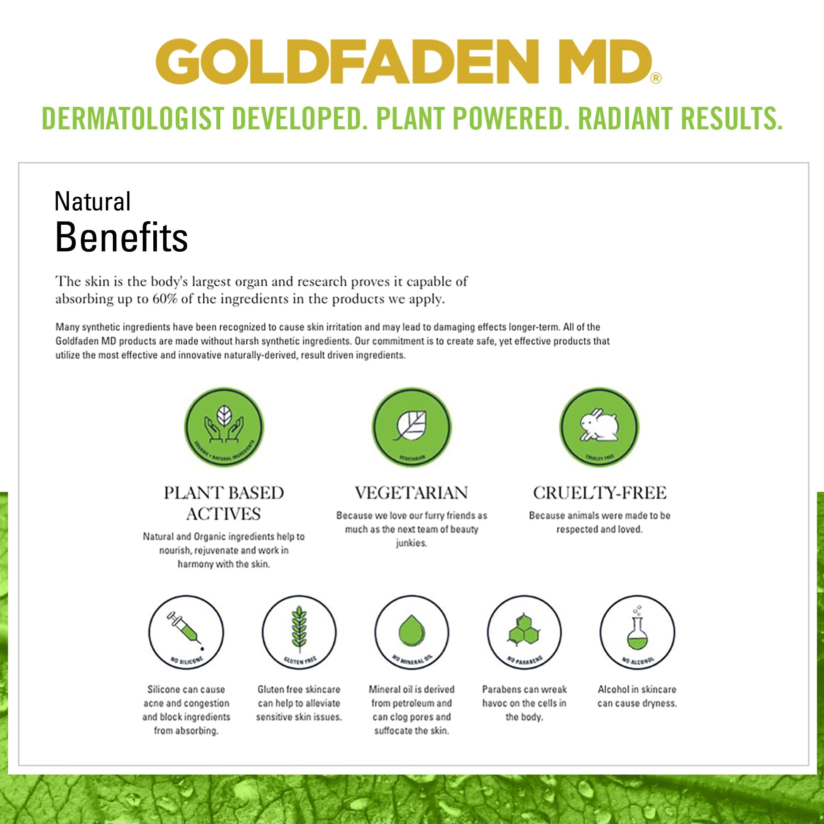 Goldfaden MD Radiance Serum box shows Made in USA label signaling quality