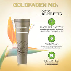 Raspberry stem cells in GOLDFADEN MD Plant Profusion night cream for antioxidant support