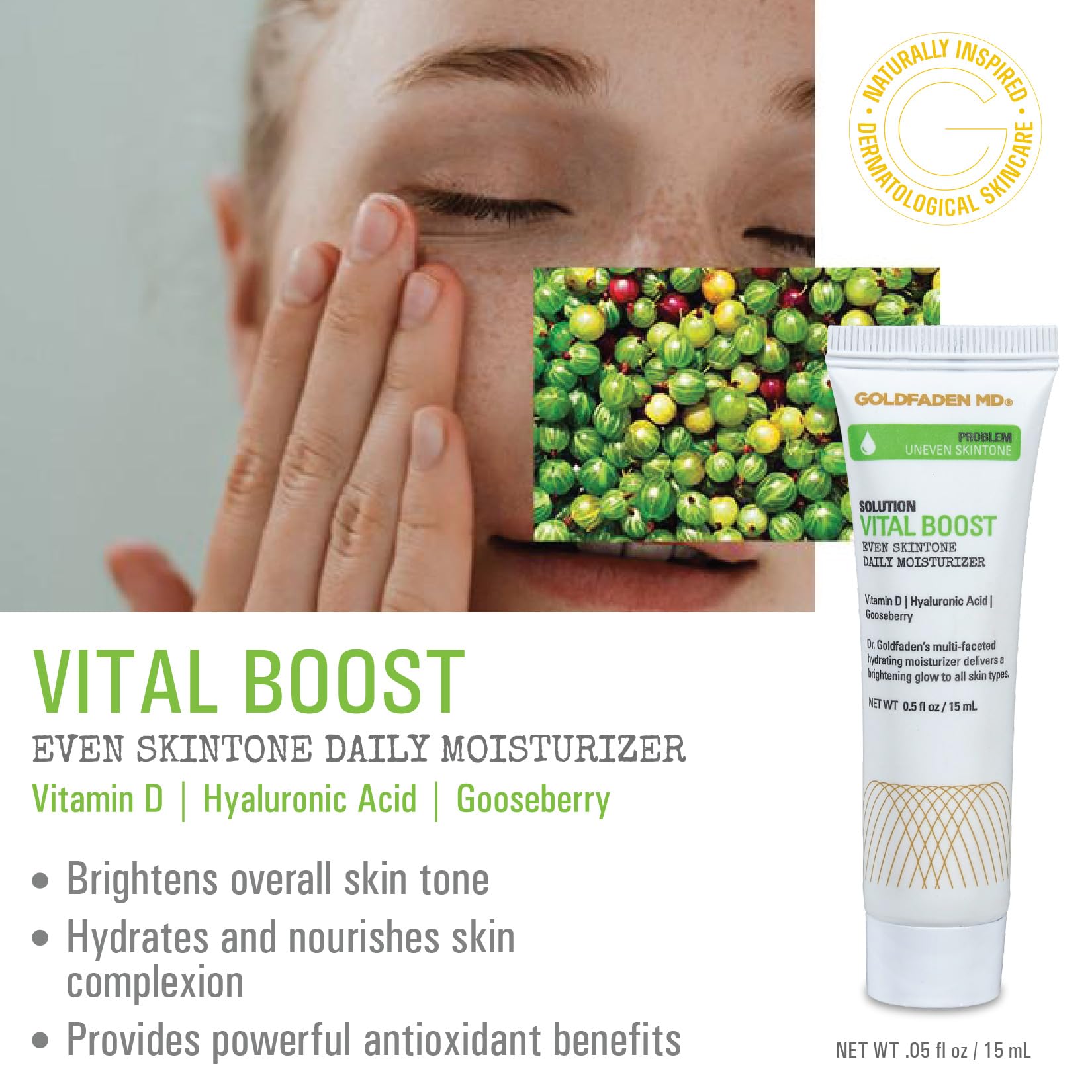 Goldfaden MD Radiance-Boosting Starter Set gooseberry hydration