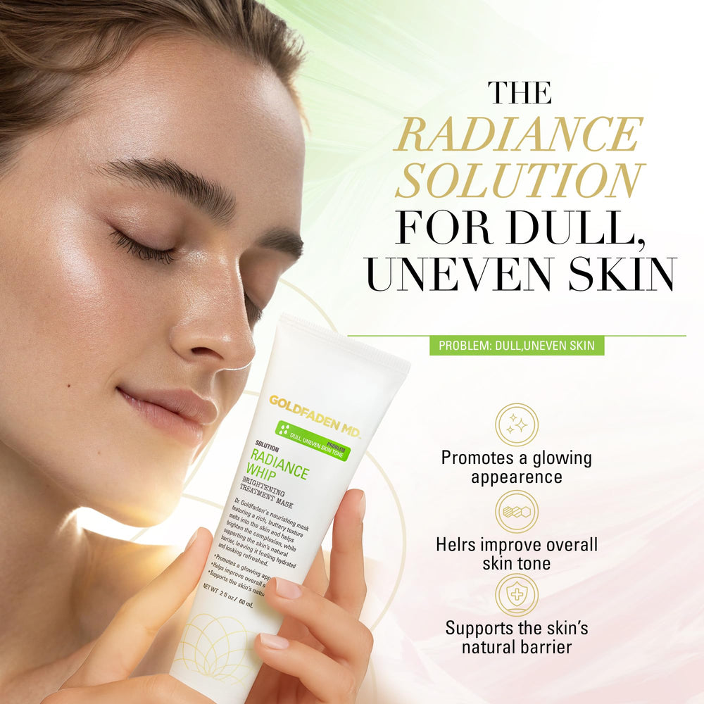 Goldfaden MD Radiance Whip jar open shows whipped texture