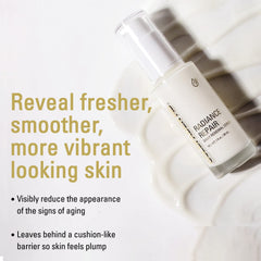 Close-up of Goldfaden MD serum texture for cushion-like skin feel