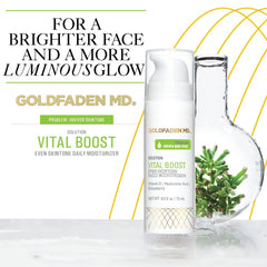Vital Boost ingredients like grapefruit oil and gooseberry promote dewy glow.