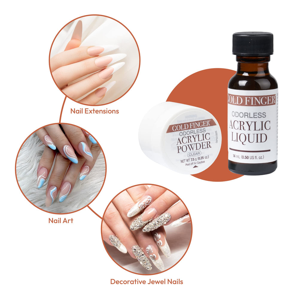 GoldFinger beginner nails kit made in USA supports safe home manicures.