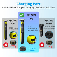 GOLDFOX 5V USB charger cord for QP2724/90, compact home charging