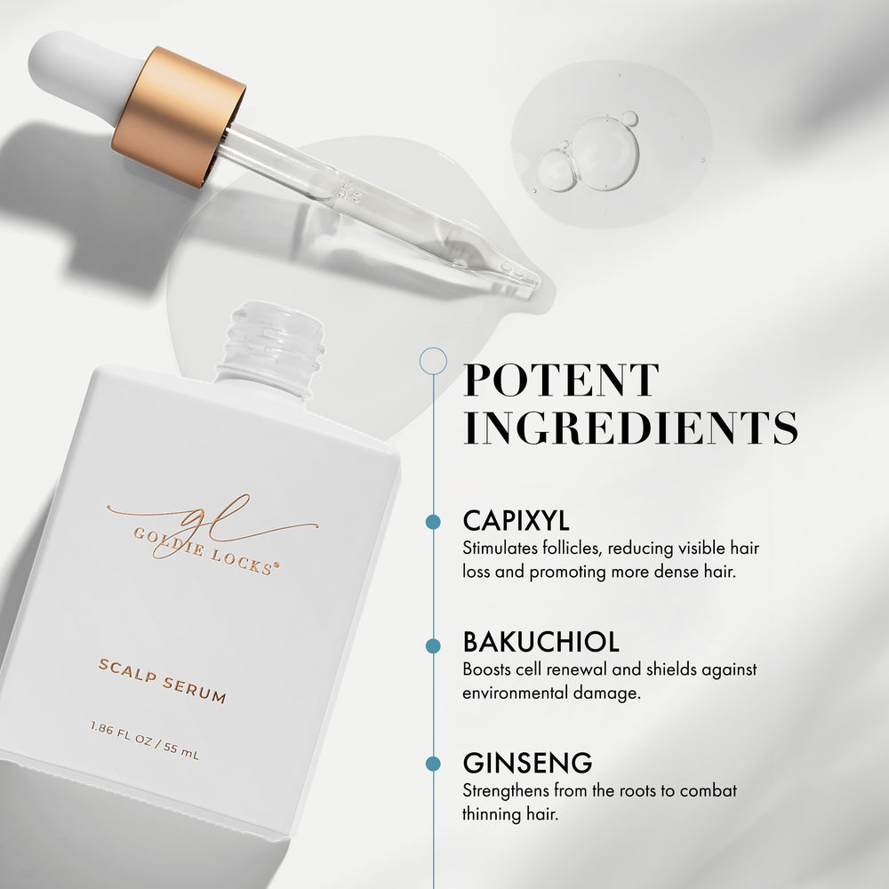 Goldie Locks Scalp Serum daily use routine with no rinse required