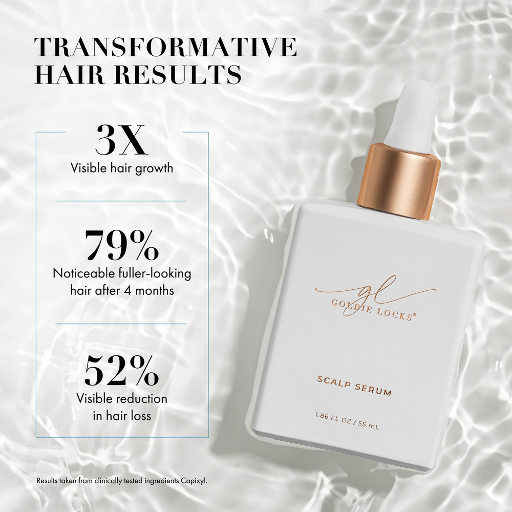 Goldie Locks Scalp Serum lightweight texture indicating fast absorption