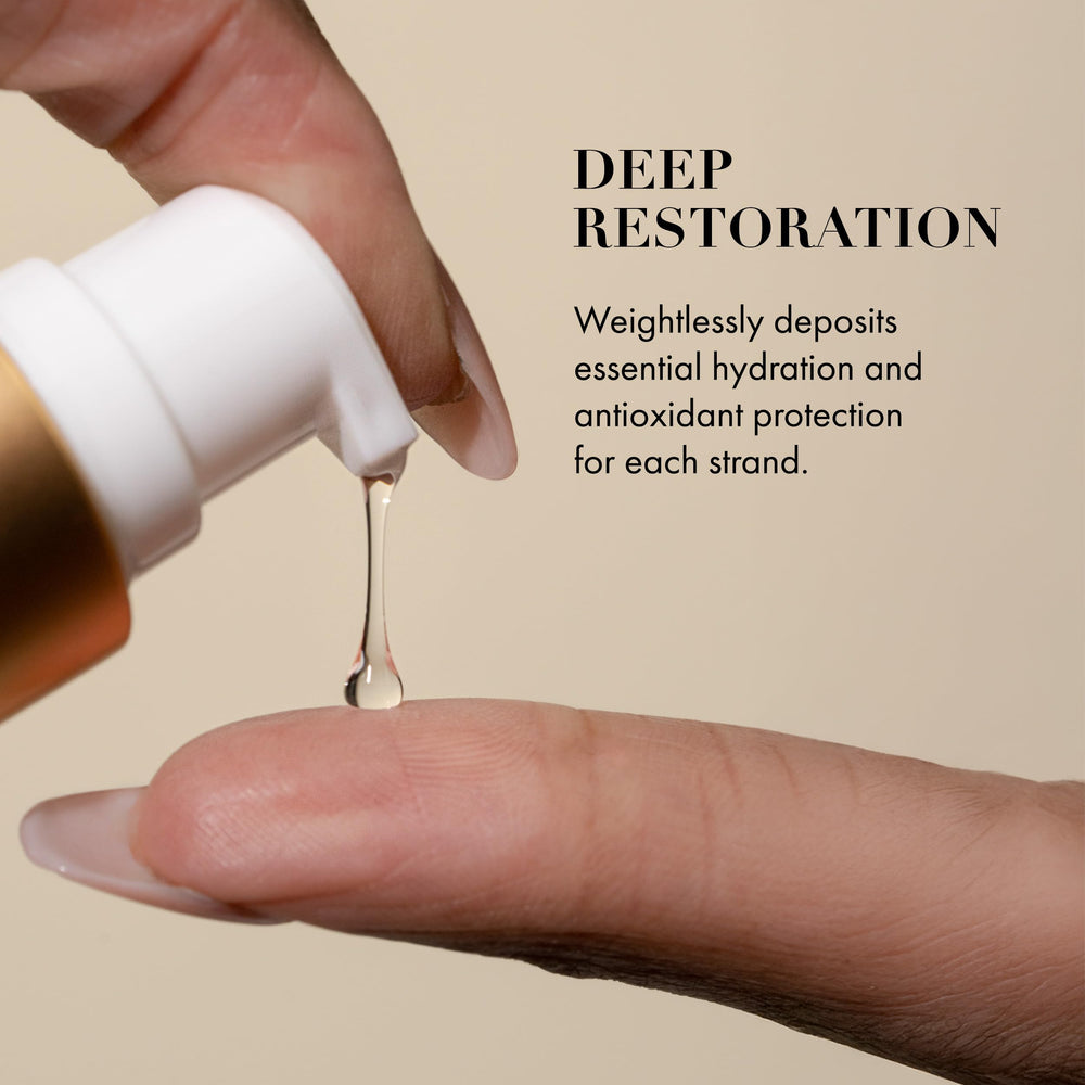 Goldie Locks Signature Serum smooth-hair-glow shows instant shine without residue
