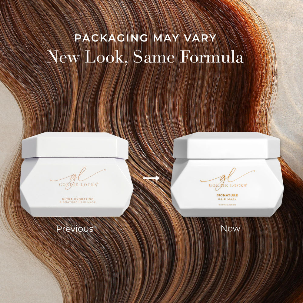 Goldie Locks mask texture close-up highlights deep moisture for dry hair