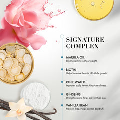 Goldie Locks bottle with tropical citrus imagery evokes refreshing scent and soft hair feel
