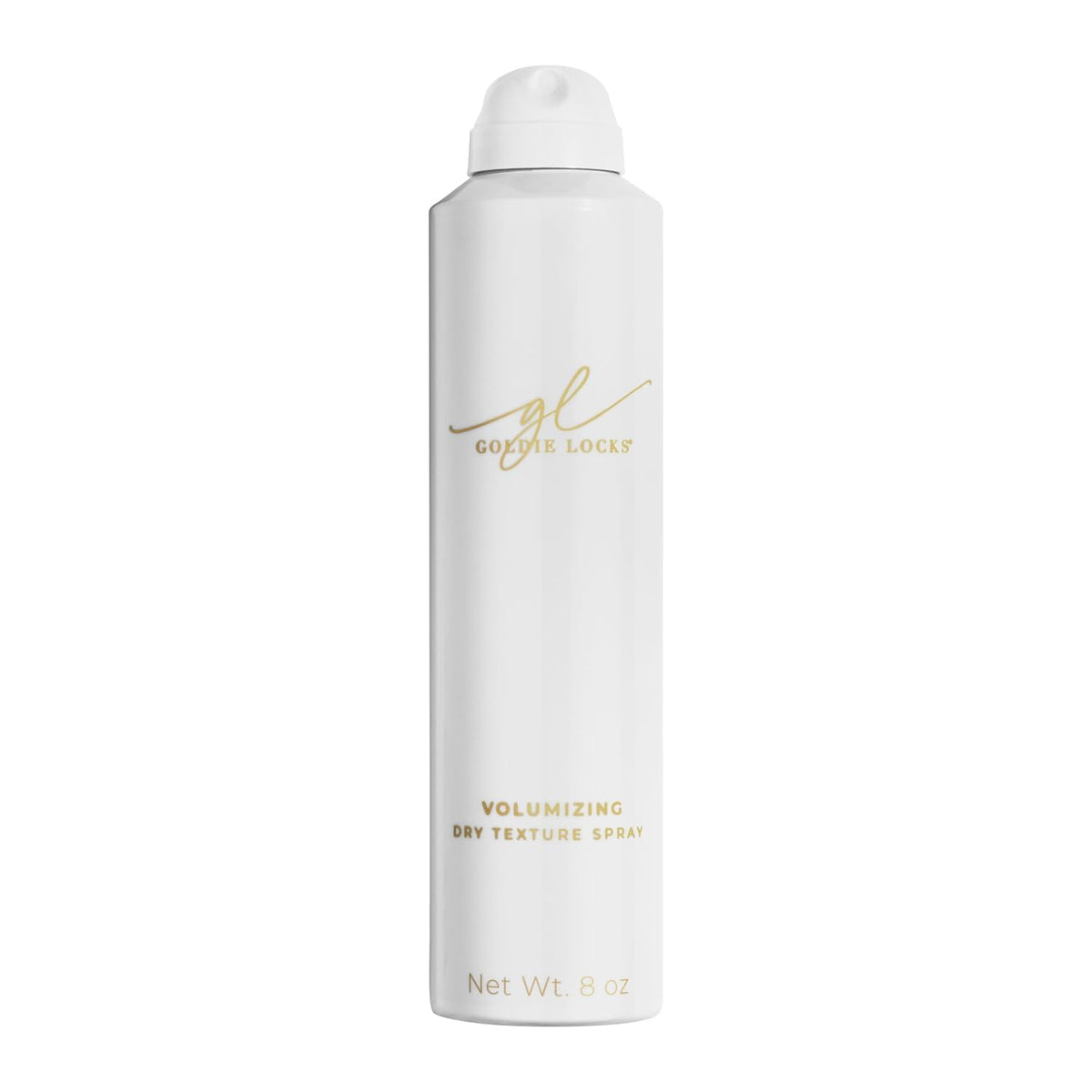 Goldie Locks Volumizing Texture Spray boosts root lift for fuller-looking hair.