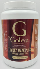 Golez Choco Mask Plus 60oz jar highlighting chocolate protein for hydration