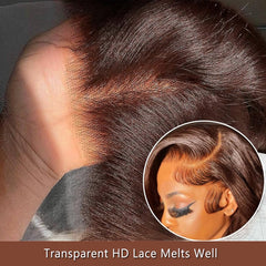 GOLFMAX pre-plucked natural hairline wig enables easy styling and realistic look