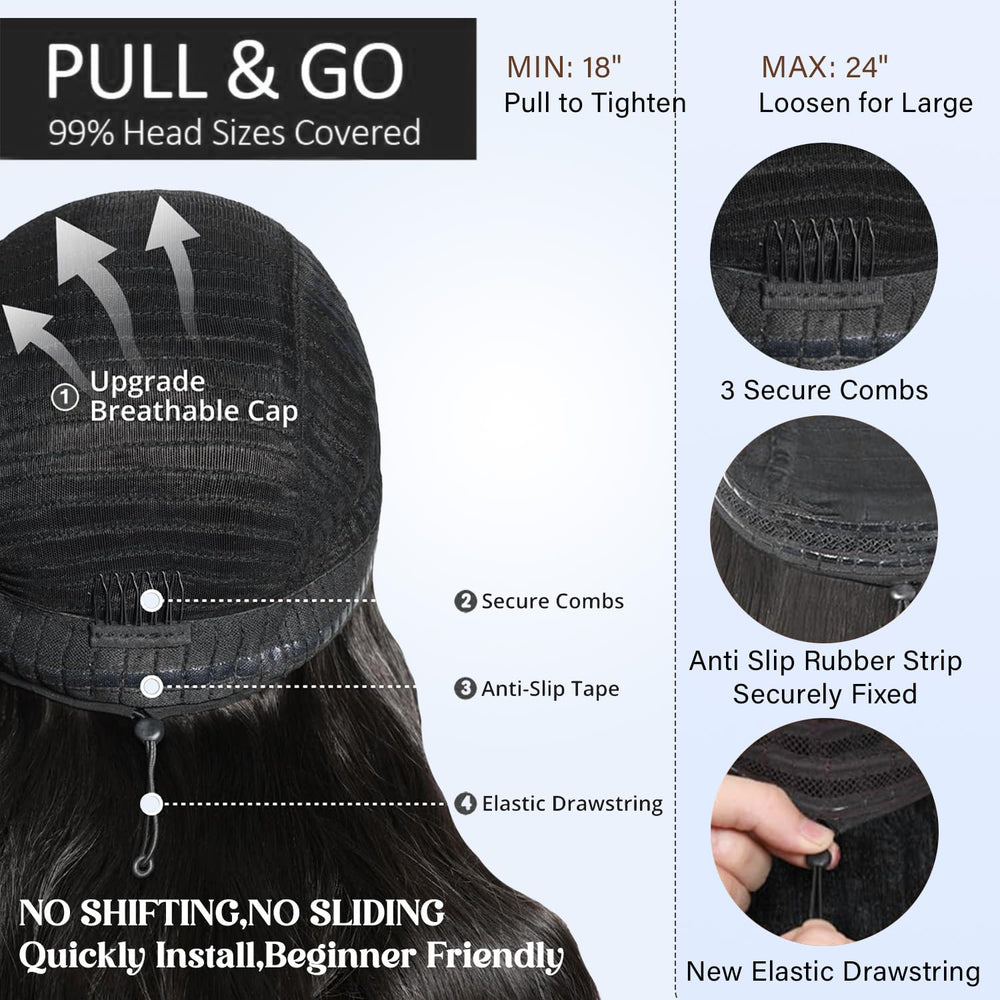Goliahs pre-plucked knots ready-to-wear for immediate styling.