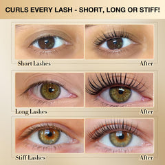 GOLLEE brow lamination kit silicone pads with five curl sizes enable custom results.