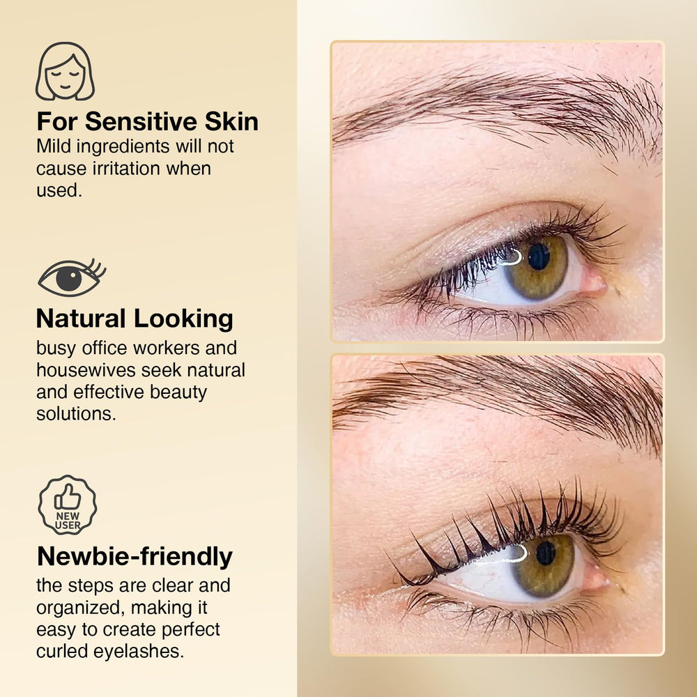 GOLLEE lash lift kit includes precision combs and nourishing serums for healthy-looking lashes.