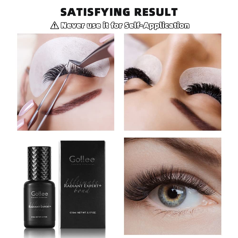 Golleepro waterproof glue delivering strong retention in humid salon environments.