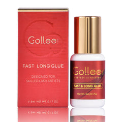 GOLLEEPRO eyelash glue shows long retention and ultra-fast 1-second dry time for salon lashes