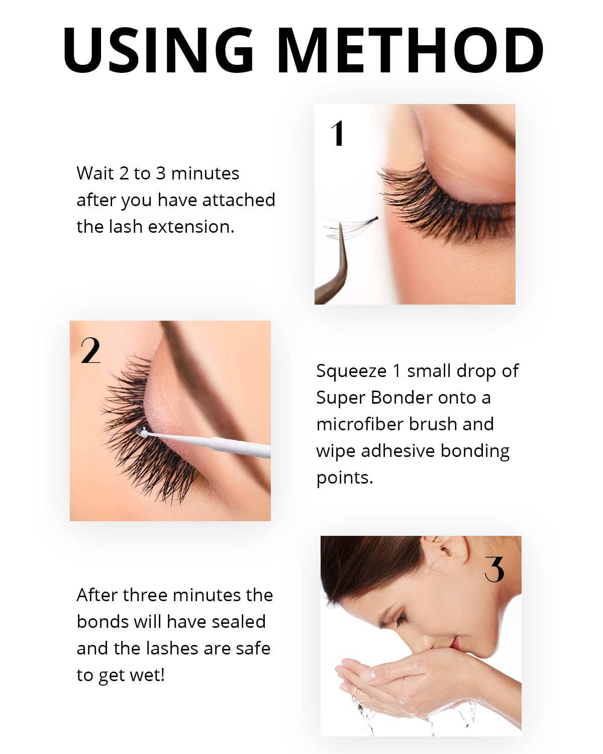 GOLLEEPRO lash bonder in use during a lash extension service
