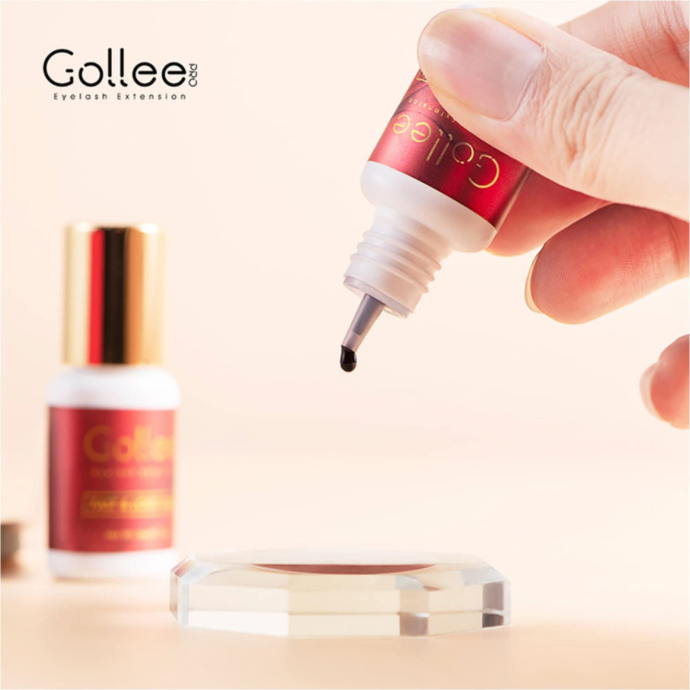 GOLLEEPRO low-odor lash extension glue offers comfortable wear with reduced scent