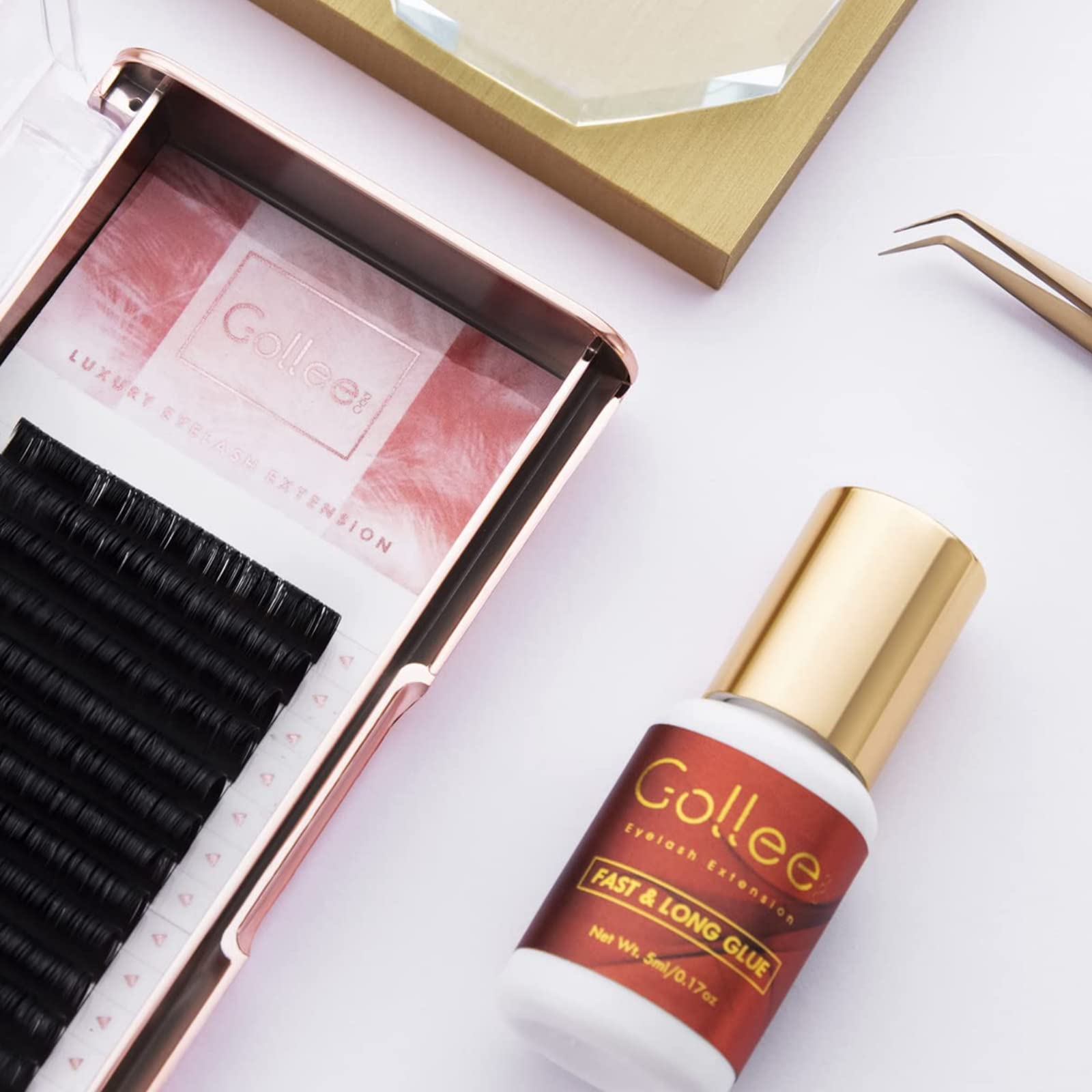GOLLEEPRO salon-use-only adhesive emphasizes professional application and client satisfaction