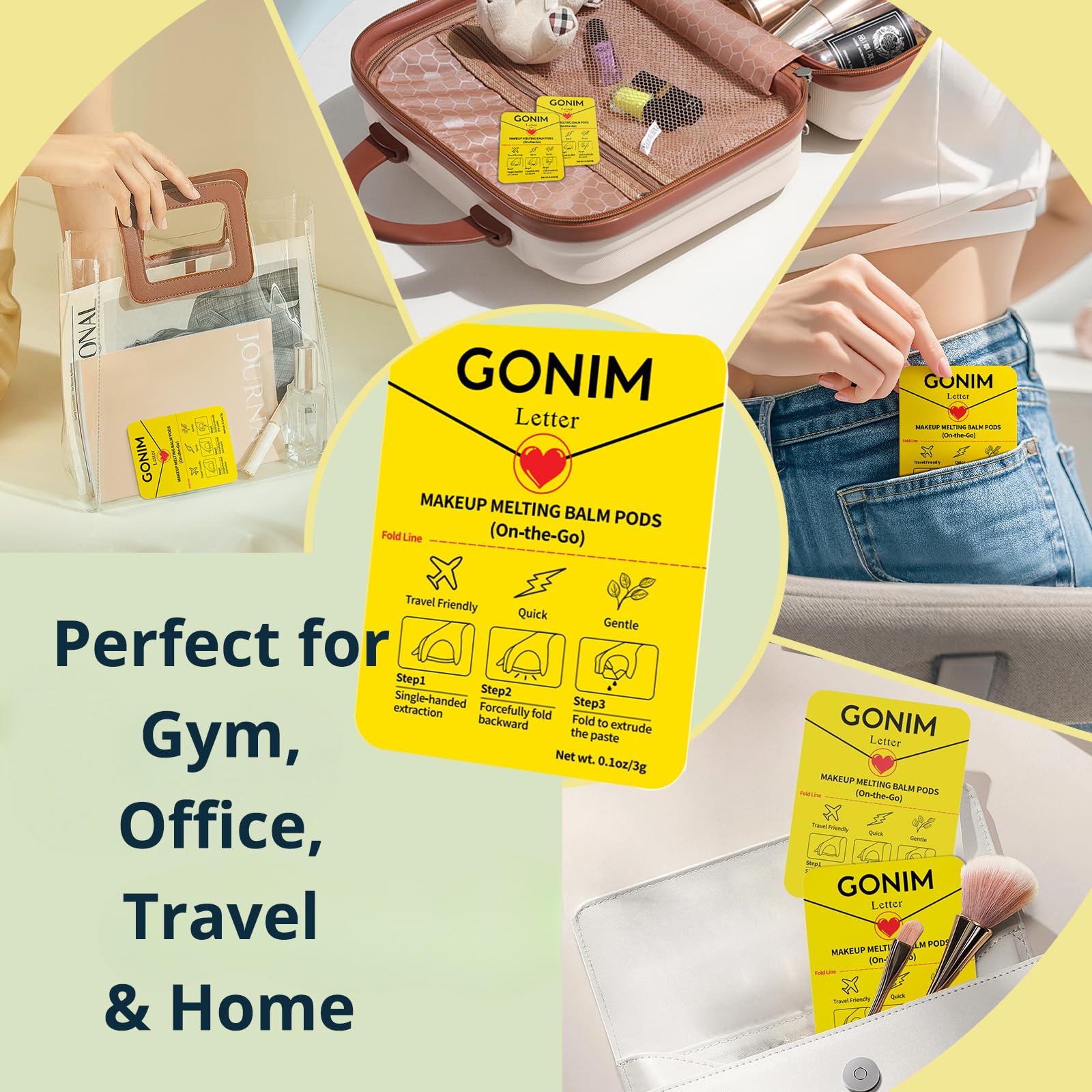 GONIM all-in-one nourishing cleanse prep for skincare routines.