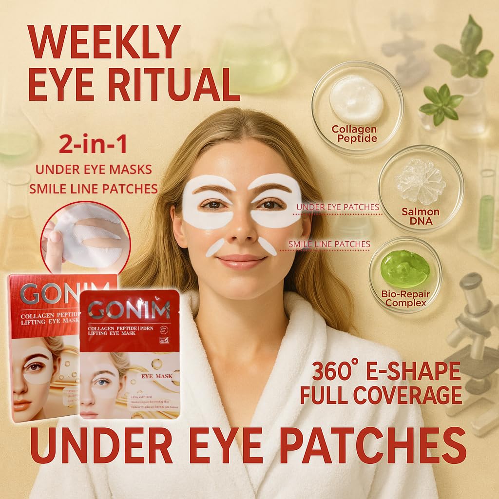 GONIM eye patches deliver retinol and collagen for rejuvenation