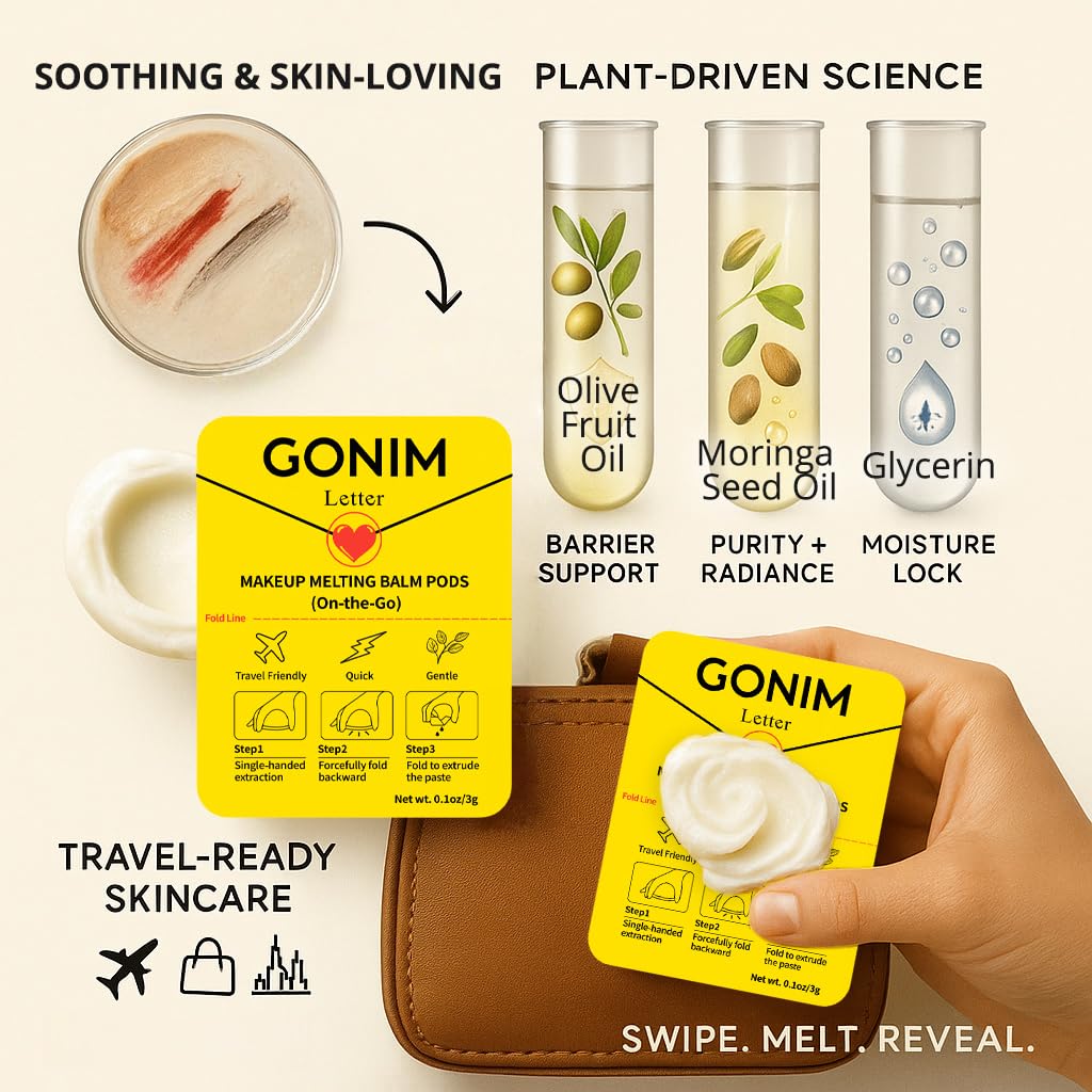 GONIM hydrating cleanser with olive oil nourishes skin while cleansing.