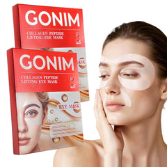 GONIM under eye patches 360° fit close-up for targeted puffiness relief.