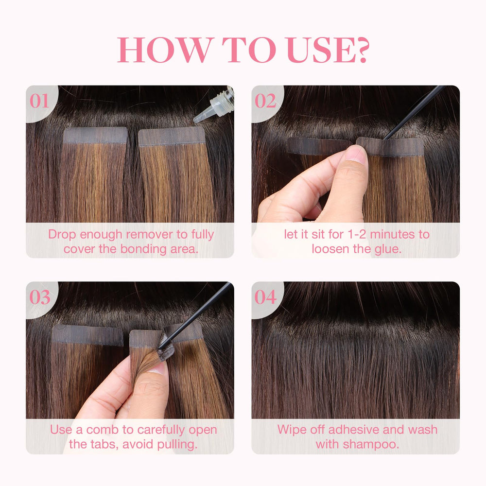 Gentle on scalp and hair during adhesive removal.